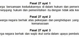 Pasal 27 Ayat 2 Berisi